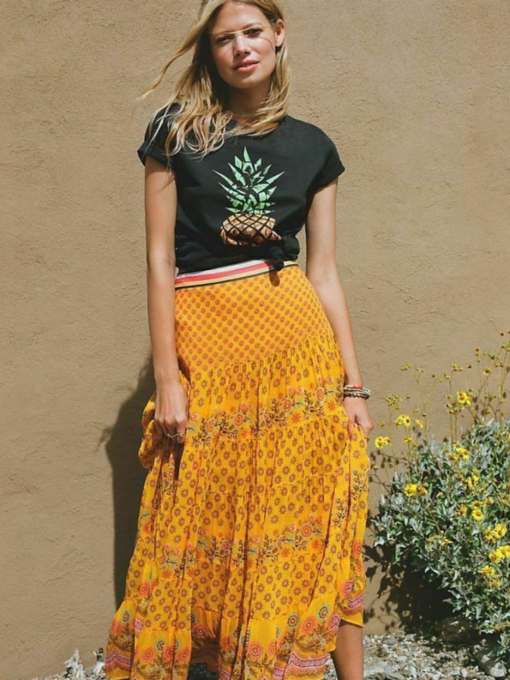 Anthropologie Tanvi & Kedia Calinda Beaded Maxi Skirt Size 2 - Picture 3 of 9